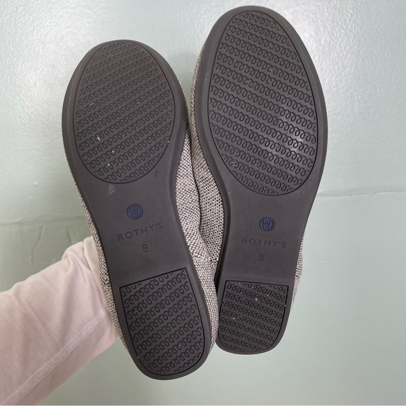 Rothy’s Women Loafer Taupe Heather Grey Blue Size 8 - Picture 8 of 8